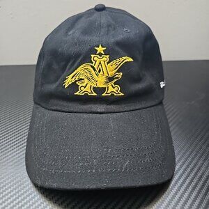 Anheuser Busch St. Louis MO. Black/Gold Adjustable Baseball Hat